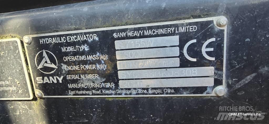 Sany SY 155 W Bagri na kolesih