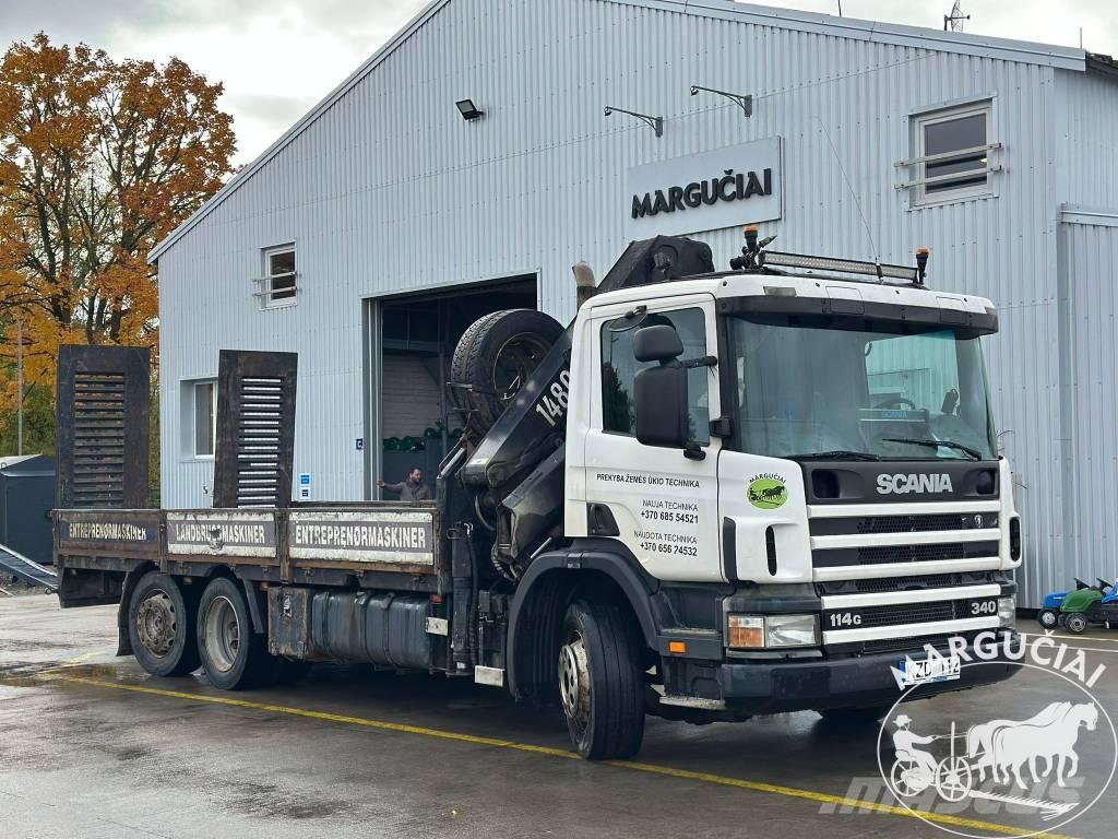 Scania 114G 340 Tovornjaki z žerjavom