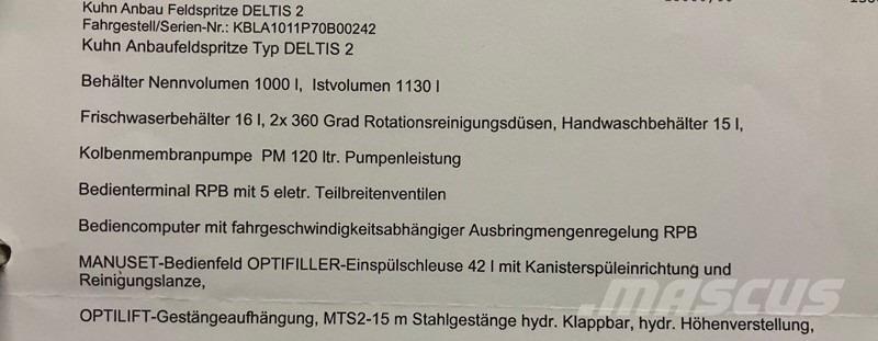 Kuhn Deltis 2 Kmetijstvo - drugo