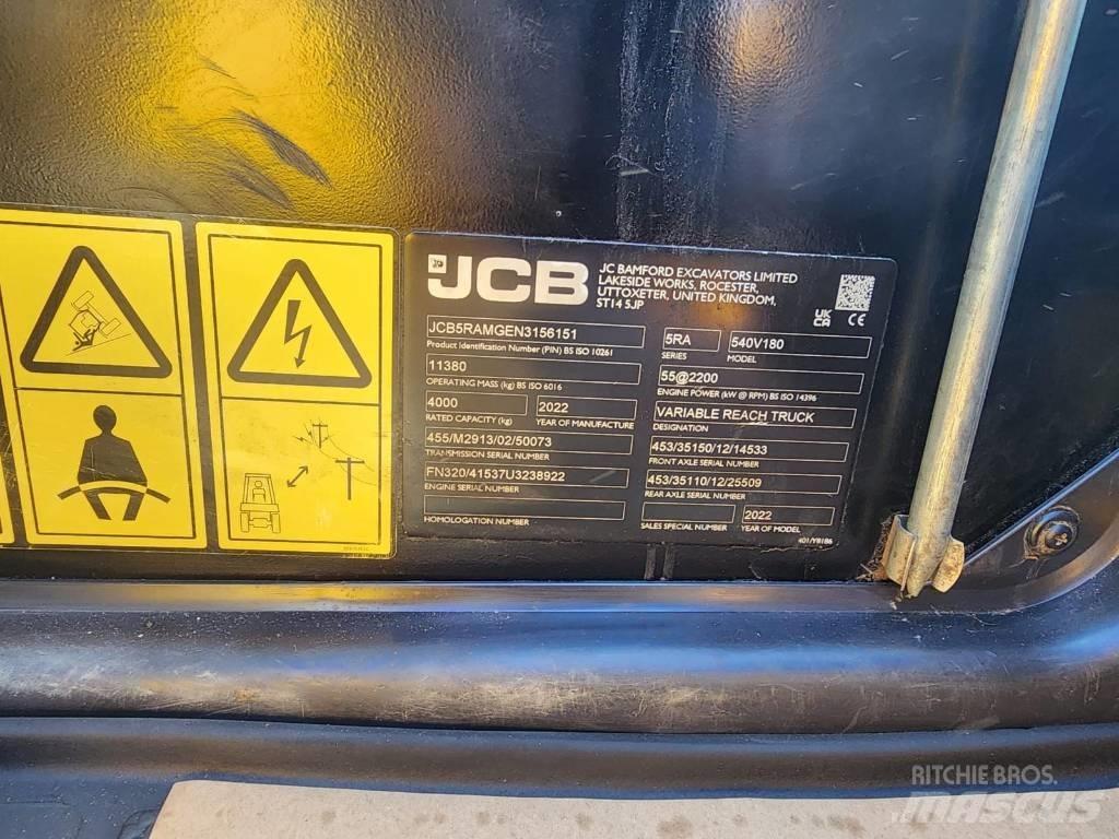 JCB 540-180 Teleskopski viličarji