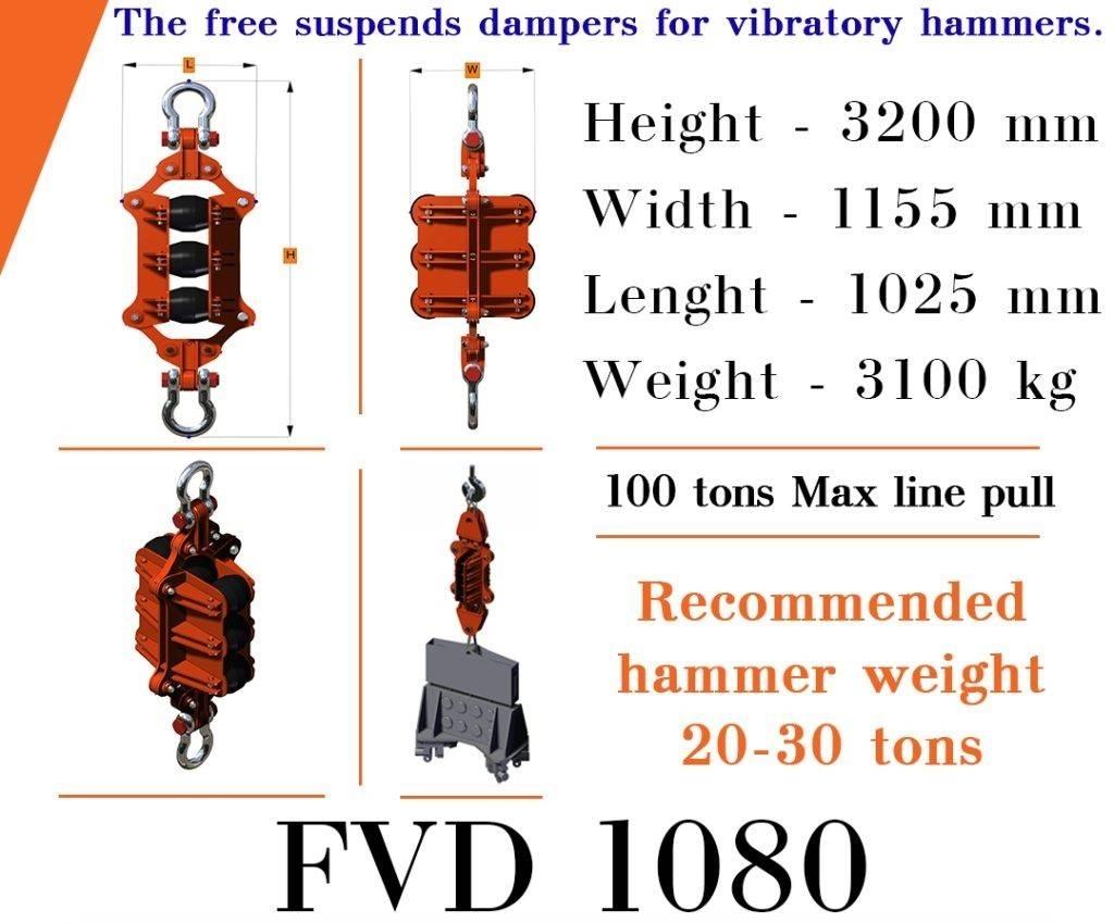  Finaros FVD 1080 Pilotna hidravlična kladiva