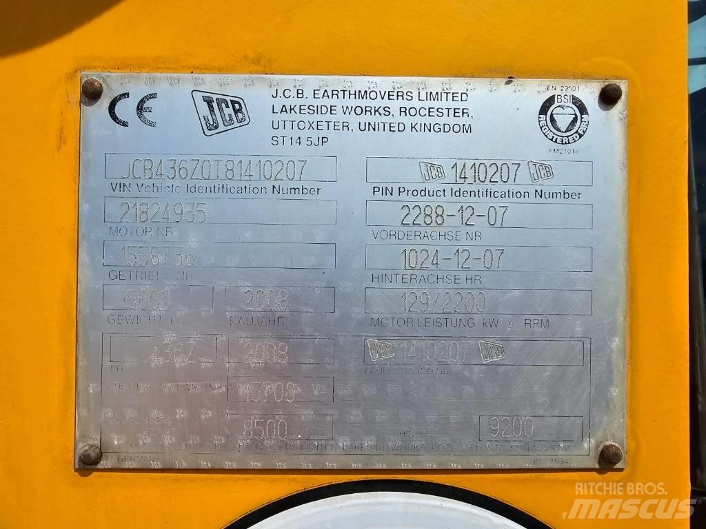 JCB 436 ZX Kolesni nakladalci