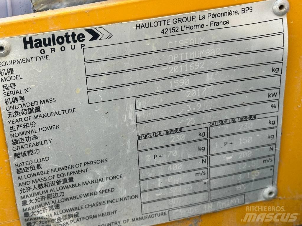 Haulotte OPTIMUM 8 Škarjaste dvižne ploščadi