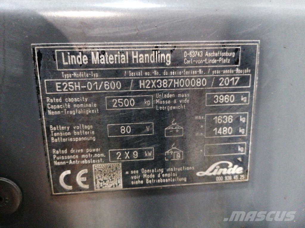 Linde E25H-01/600 Električni viličarji