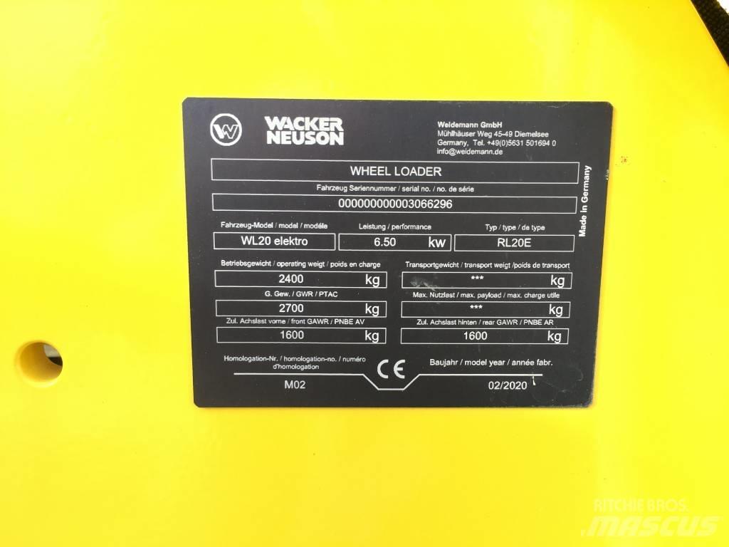 Wacker Neuson WL20e Kolesni nakladalci