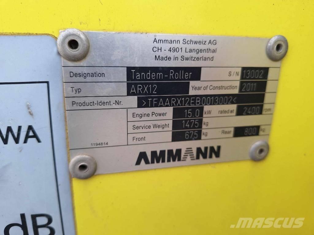 Ammann ARX 12 Dvojni valjarji