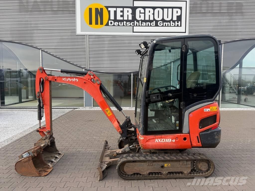 Kubota KX 018-4 Mini bagri <7t
