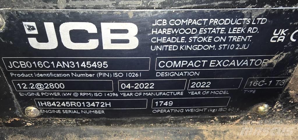 JCB 16C-1 Mini bagri <7t
