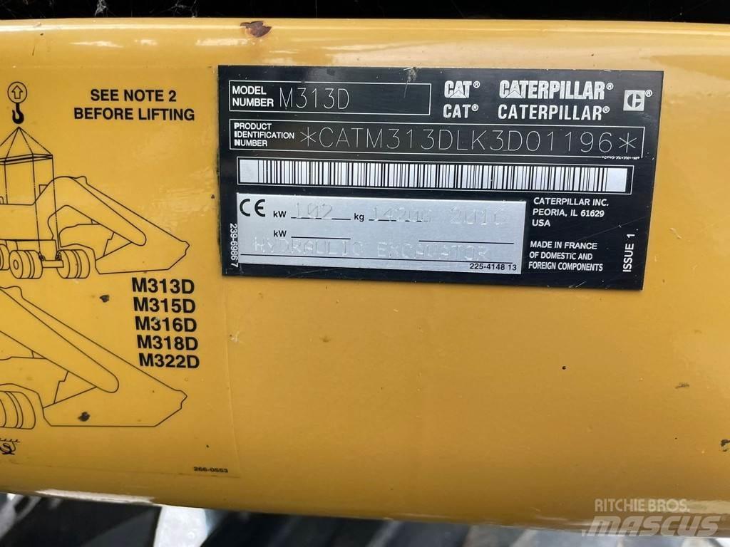 CAT M313D - CE Bagri na kolesih