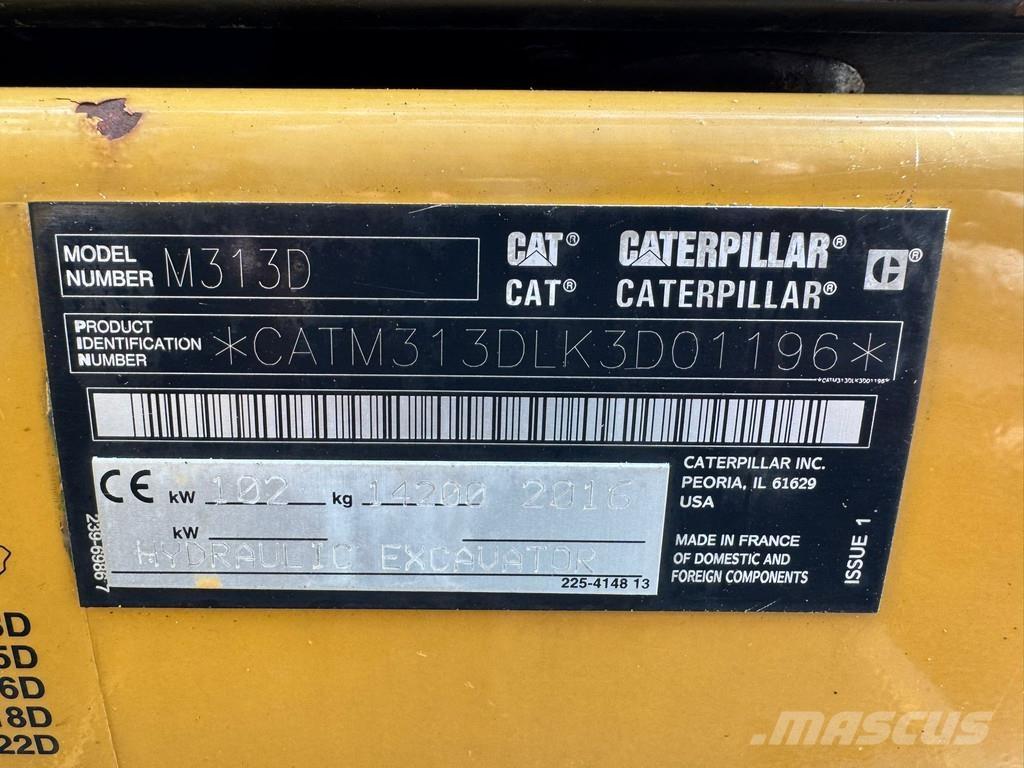 CAT M313D - CE Bagri na kolesih