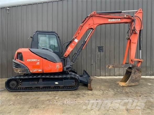 Kubota KX080-4 Bagri goseničarji