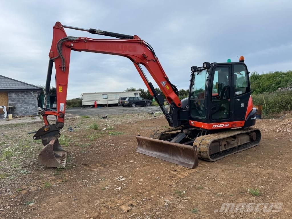 Kubota KX 080-4 Midi bagri 7t – 12t