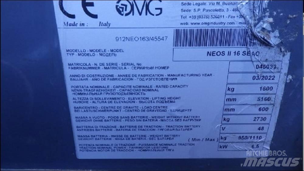OMG NEOS II 16 SAEC Električni viličarji