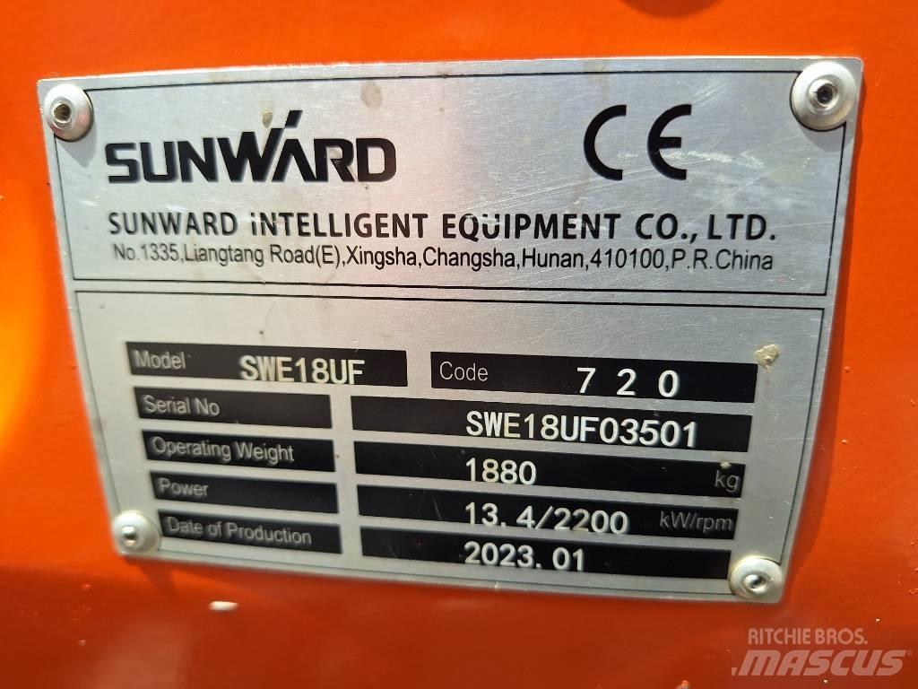 Sunward SWE 18 UF Mini bagri <7t