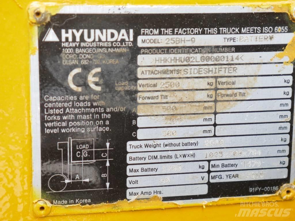 Hyundai 25 BH-9 Električni viličarji