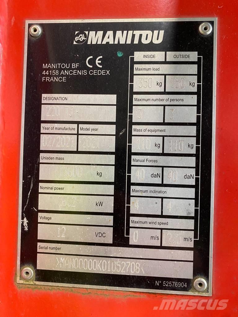 Manitou 220 TJ Zglobne dvižne ploščadi