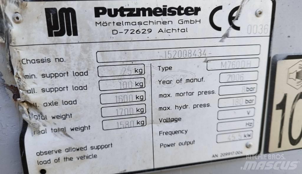 Putzmeister 760 Estrih črpalke