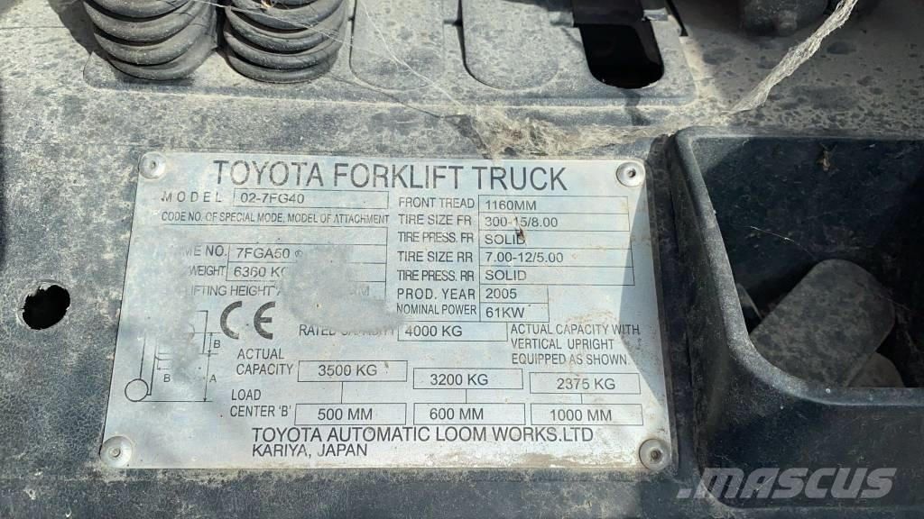 Toyota 02-7 FG 40 Plinski viličarji
