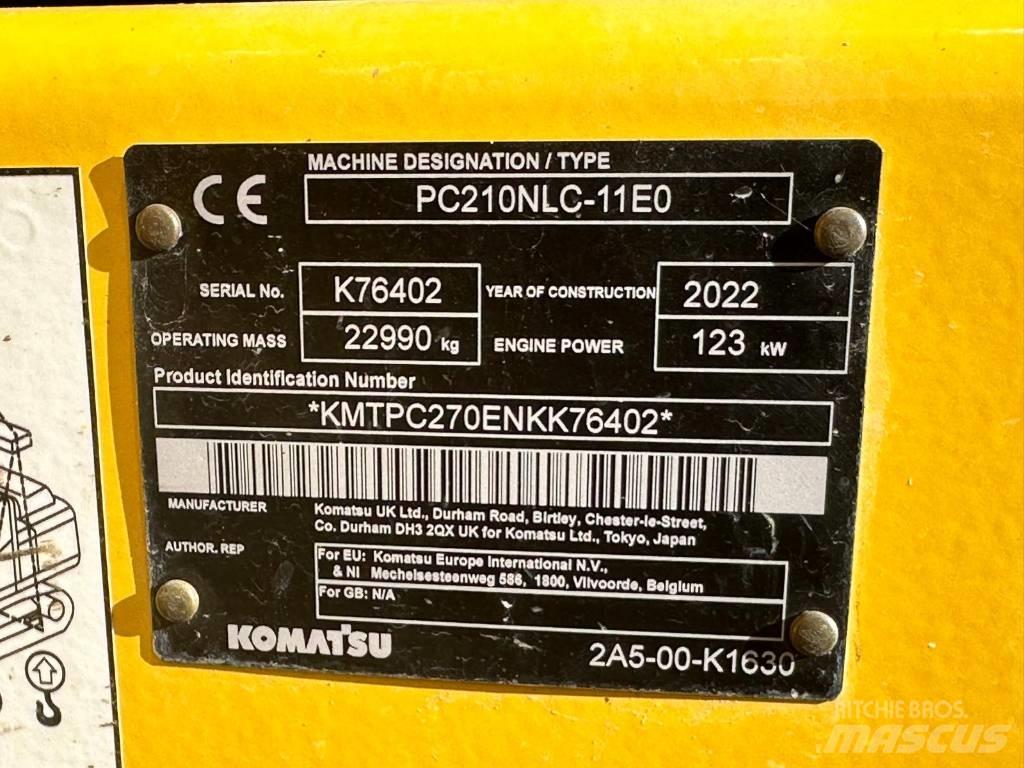 Komatsu PC 210 NLC Bagri goseničarji