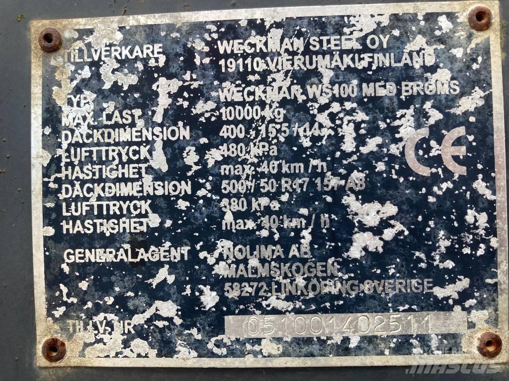 Weckman WS 100 Prikolice za žito