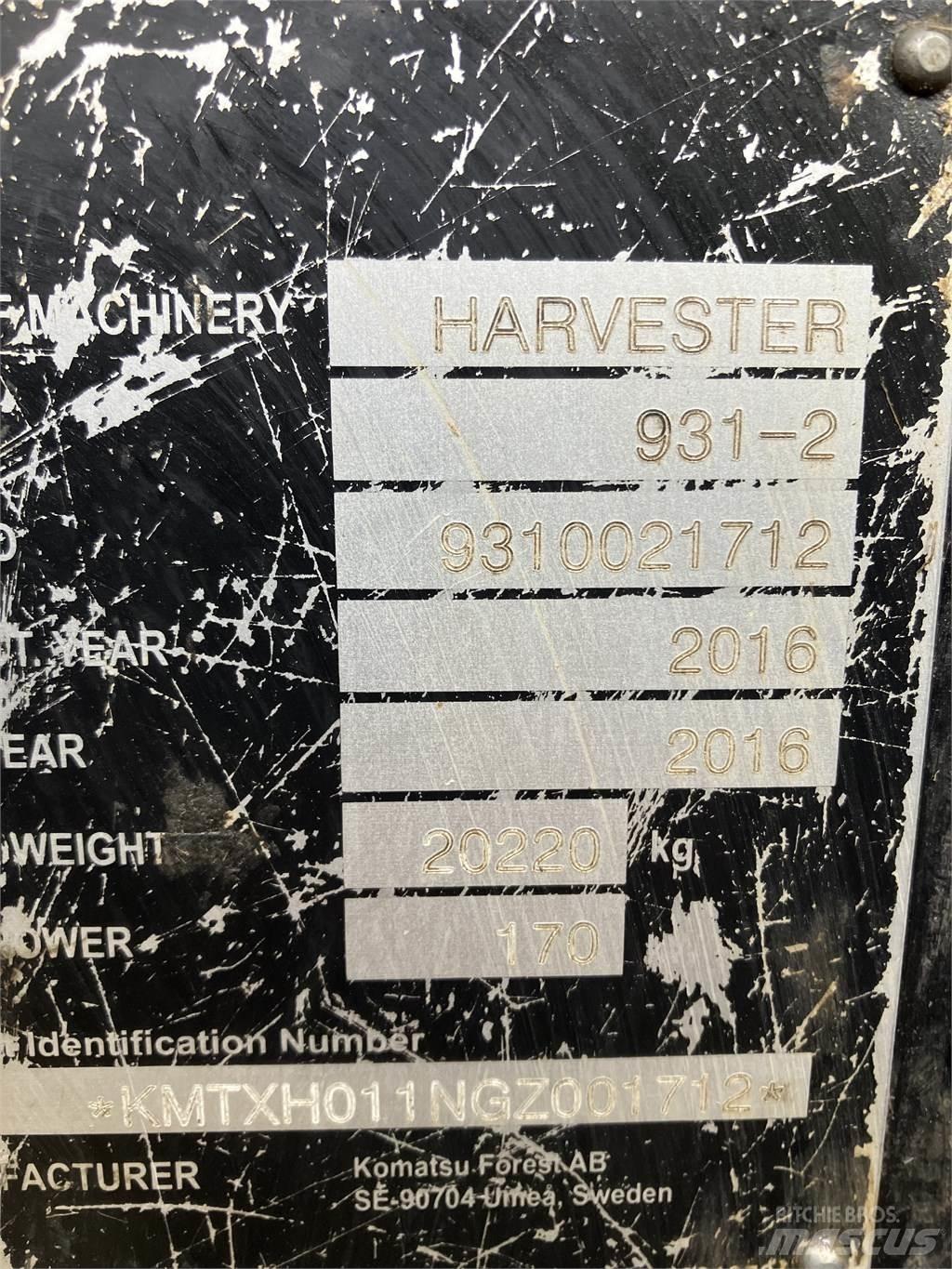 Komatsu 931.2 Harvesterji