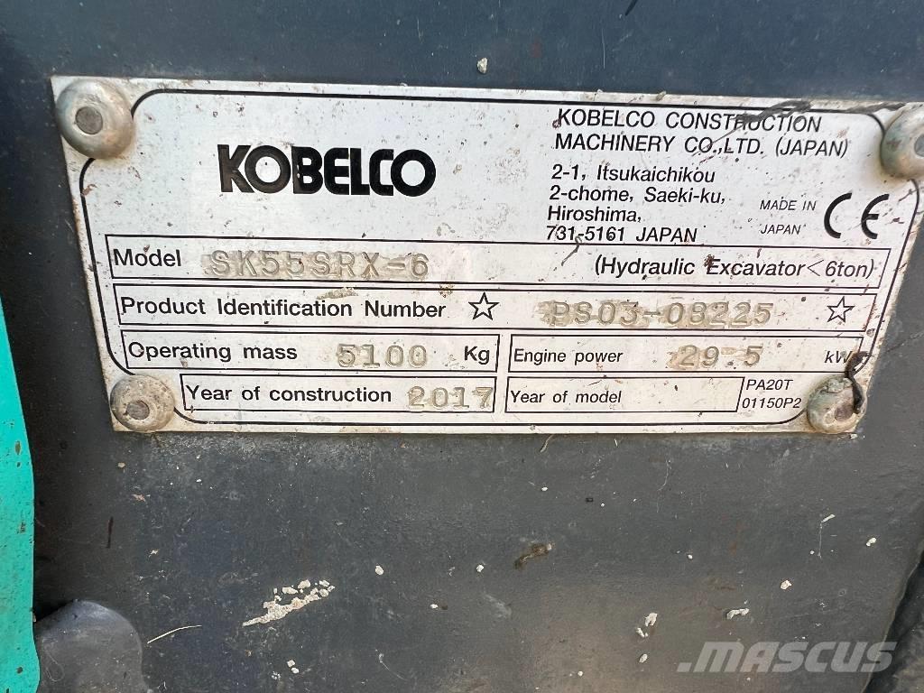 Kobelco SK 55 SRX-6 Mini bagri <7t