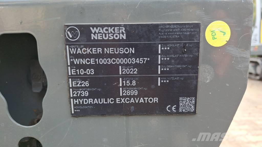 Wacker Neuson EZ26 Bagri goseničarji