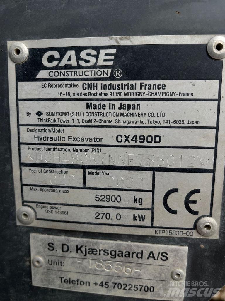 CASE CX 490 D Bagri goseničarji