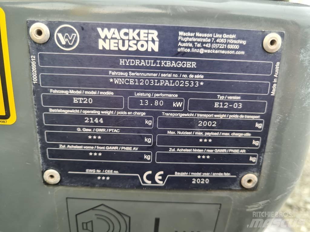 Wacker Neuson ET20 Bagri goseničarji