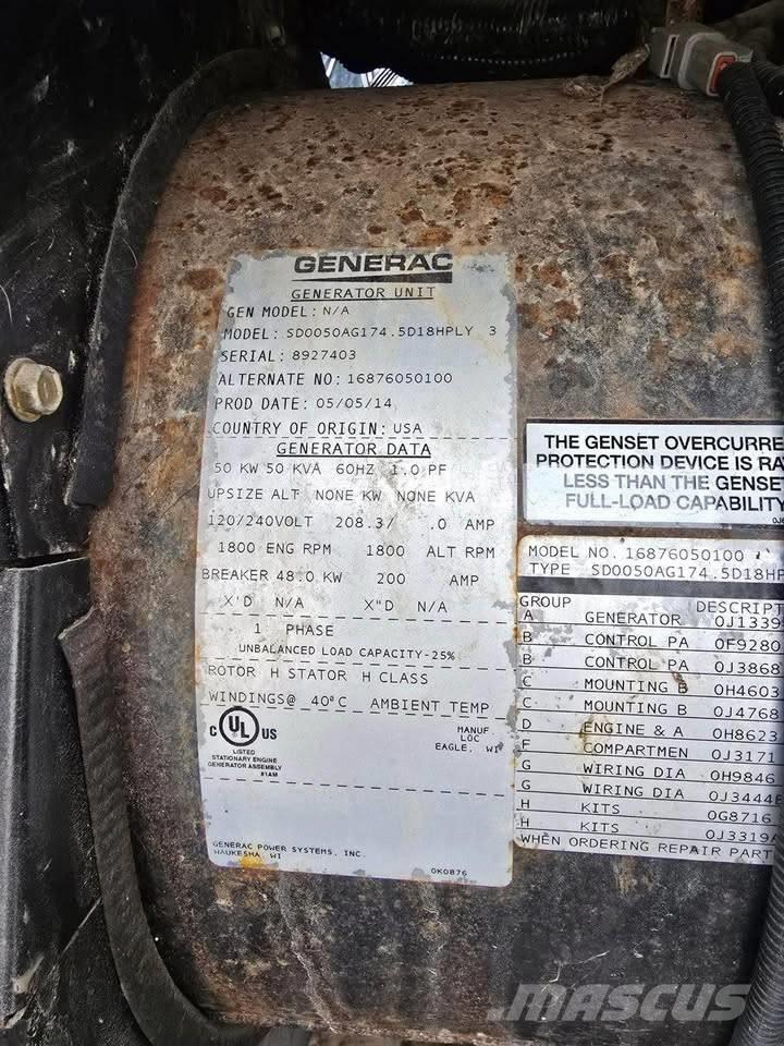 Generac 50 KW Dizelski agregati