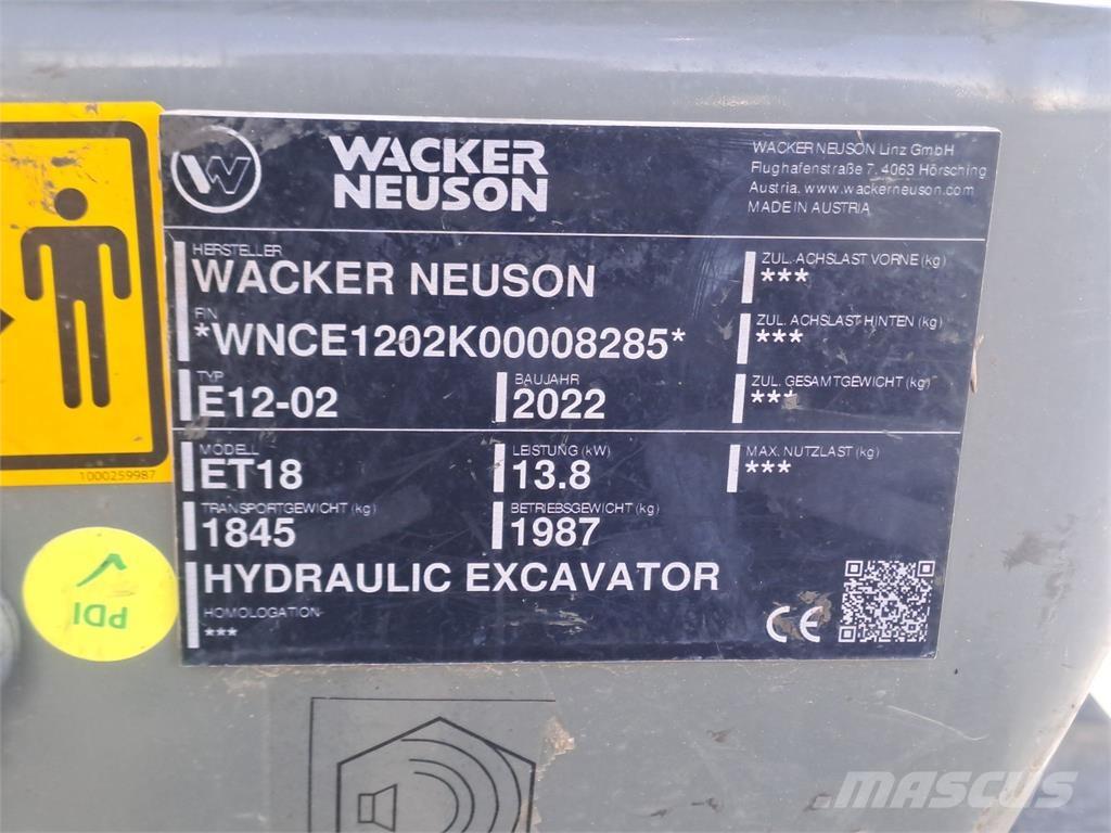 Wacker Neuson ET18 Bagri goseničarji