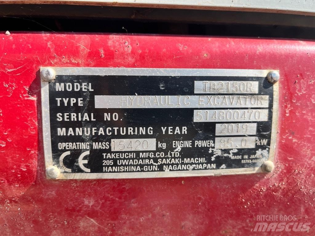 Takeuchi TB 2150 R Bagri goseničarji