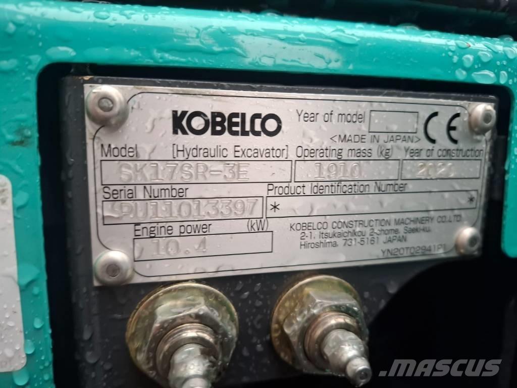 Kobelco SK 17 SR-3E Mini bagri <7t