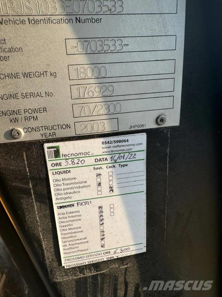 JCB JS 180 Bagri goseničarji