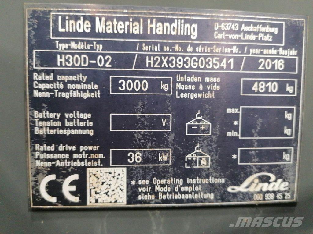 Linde H30D-02 Dizelski viličarji