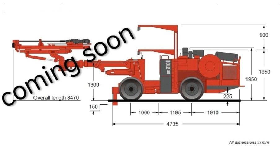 Sandvik DD 210 Tunelske in podzemne rudarske vrtalne naprave