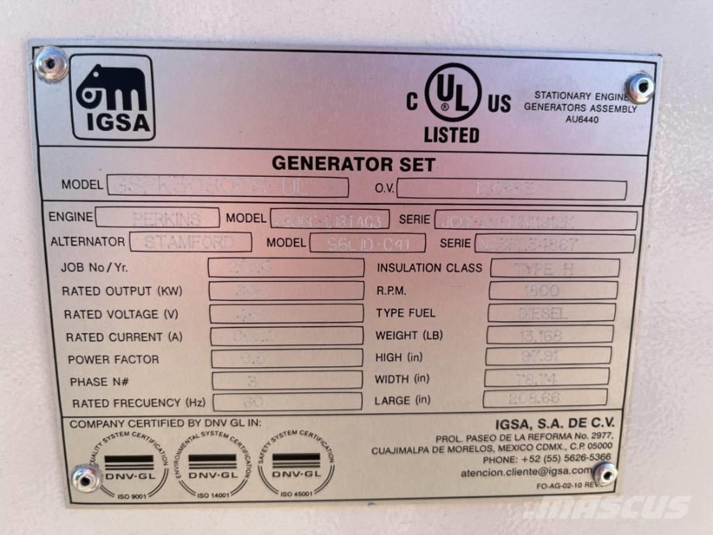  IGSA  GSPK20600L-UL Dizelski agregati
