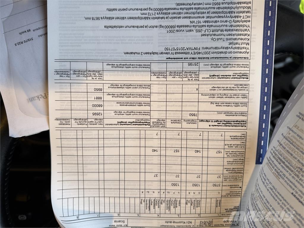 Scania R 580 8X2 Razstavljivi tovornjaki z žičnimi dvigali