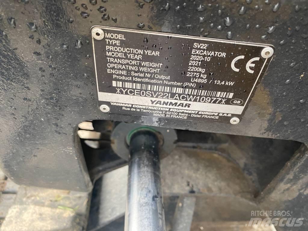 Yanmar SV 22 Mini bagri <7t