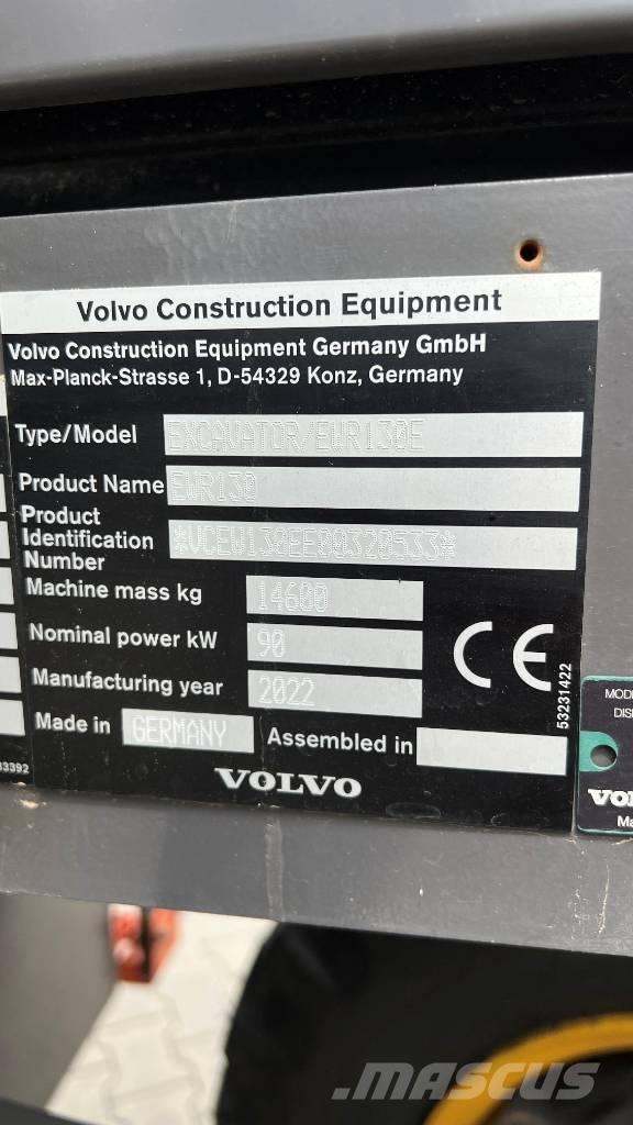 Volvo EWR 130 E Bagri na kolesih