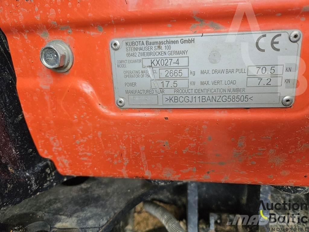 Kubota KX 027-4 Mini bagri <7t