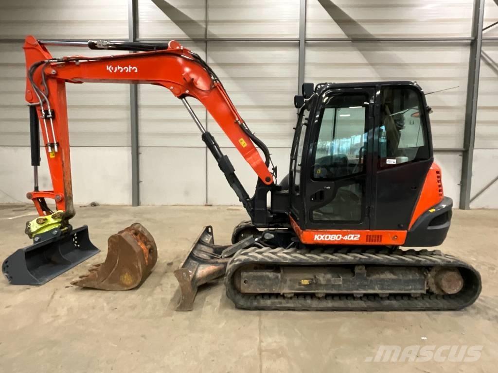 Kubota KX 080-4 A 2 Midi bagri 7t – 12t
