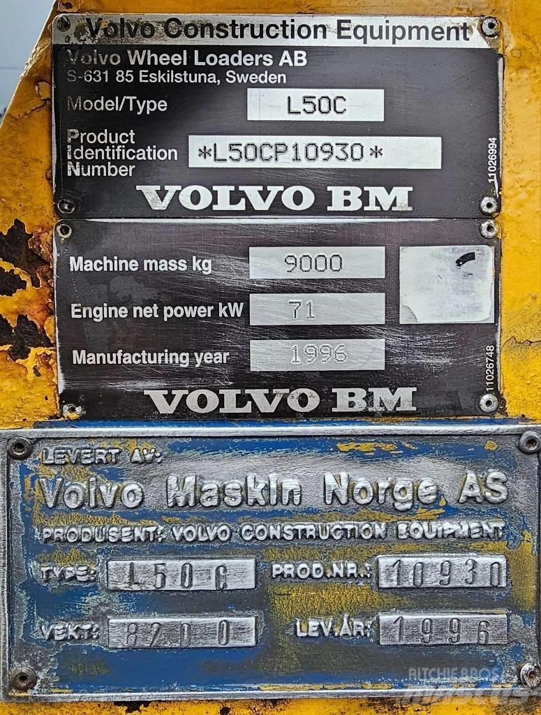 Volvo L 50 C Kolesni nakladalci