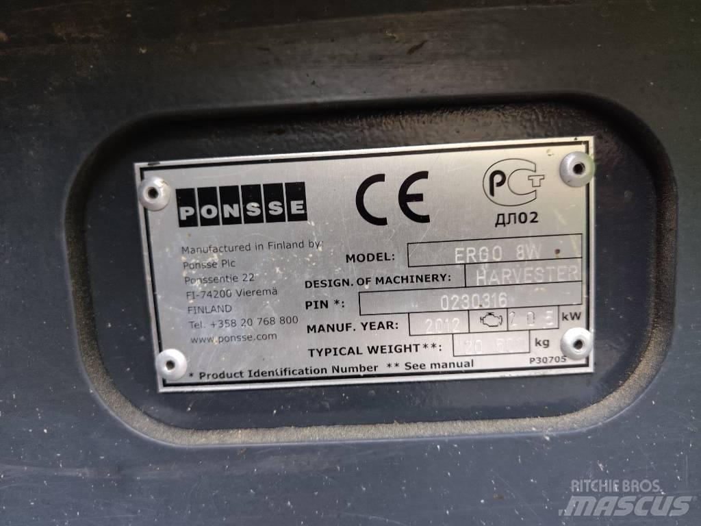 Ponsse ERGO 8W Harvesterji