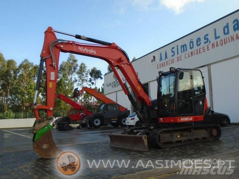 Kubota KX 080-4 Midi bagri 7t – 12t