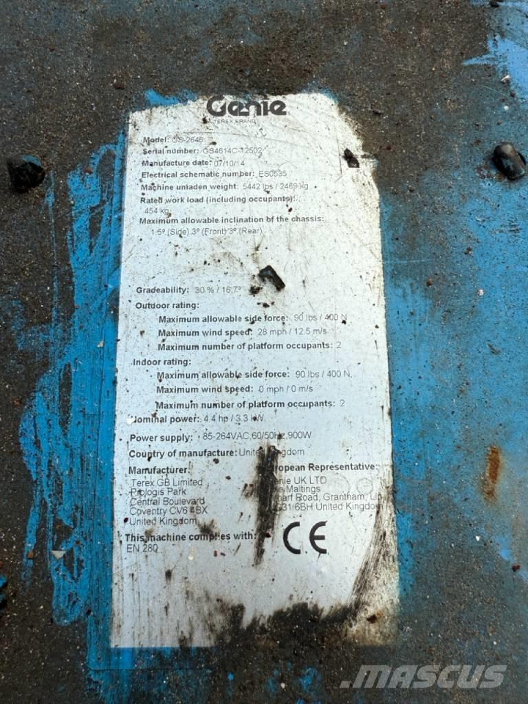 Genie GS2646 Škarjaste dvižne ploščadi