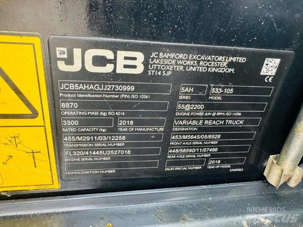 JCB 533-105 Teleskopski viličarji