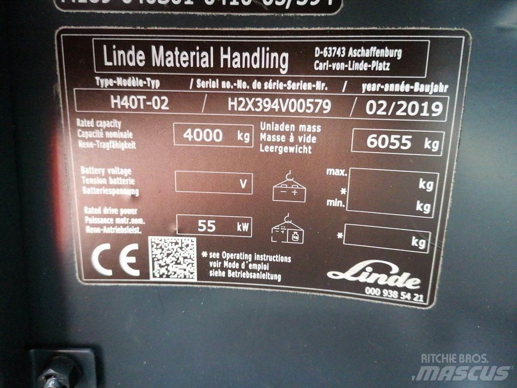 Linde H40T-02 Plinski viličarji