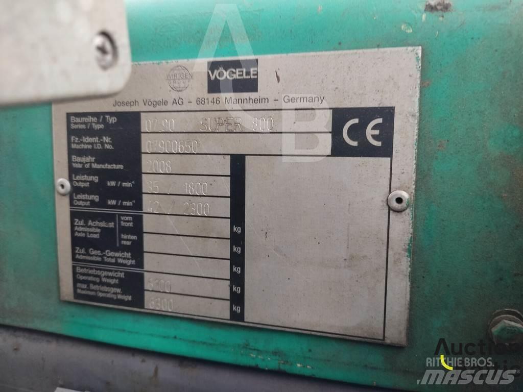 Vögele Super 800 Asfaltni finišerji