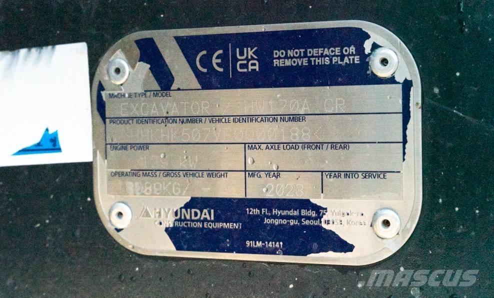 Hyundai HW 170 ACR Bagri na kolesih